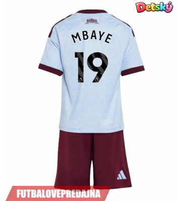 Lacne Dětský Futbalové dres Aston Villa Ibrahim Mbaye #19 2026-27 Krátky Rukáv - Tretina (+ trenírky)